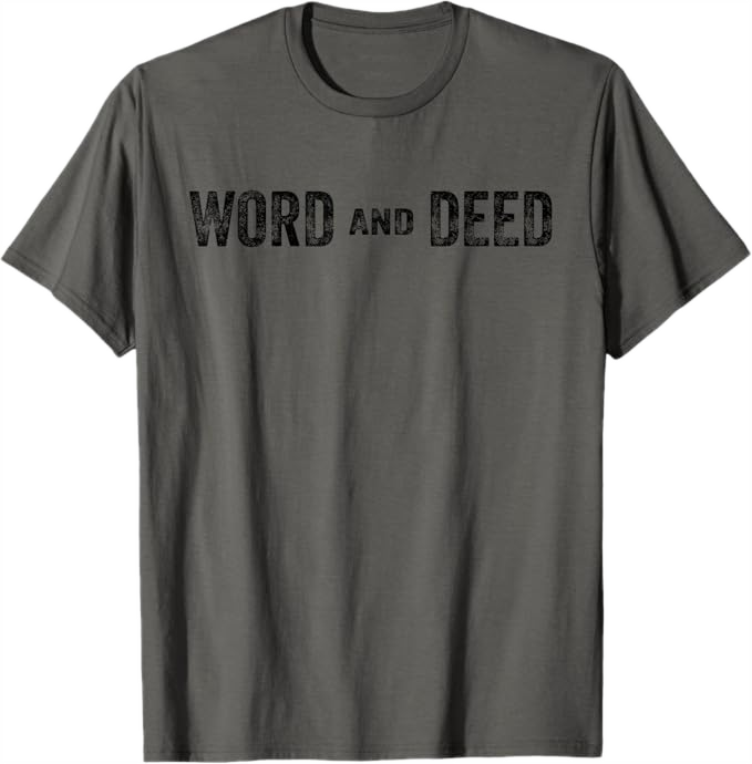 Asphalt Grey Men T-Shirt - Word and Deed