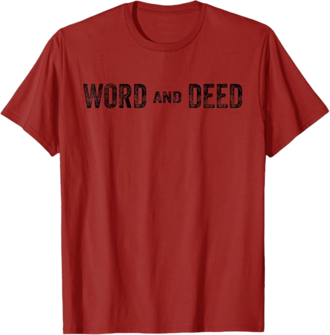 Cranberry Red  Men T-Shirt - Word and Deed
