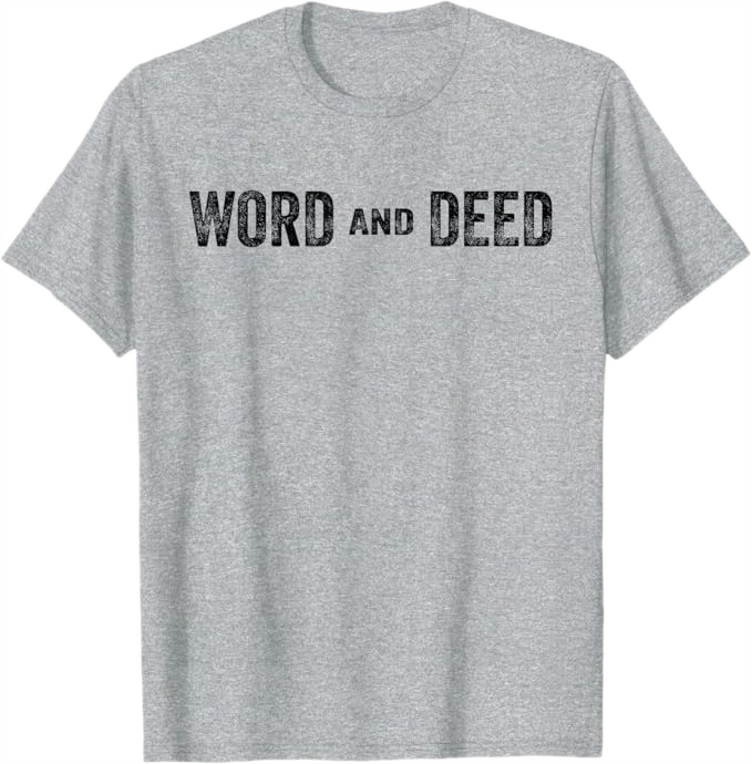 Heather Grey Men T-Shirt - Word and Deed
