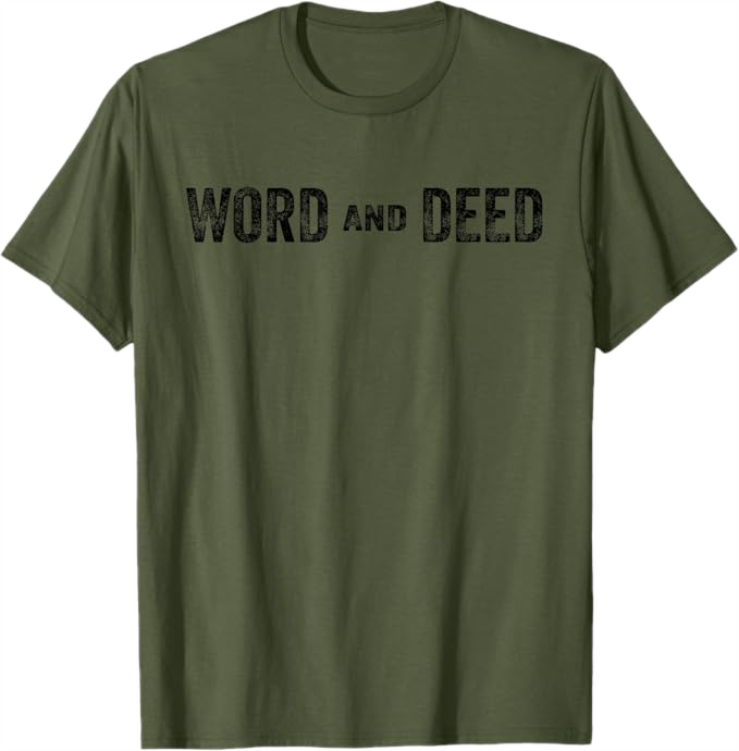 Olive Green Men T-Shirt - Word and Deed