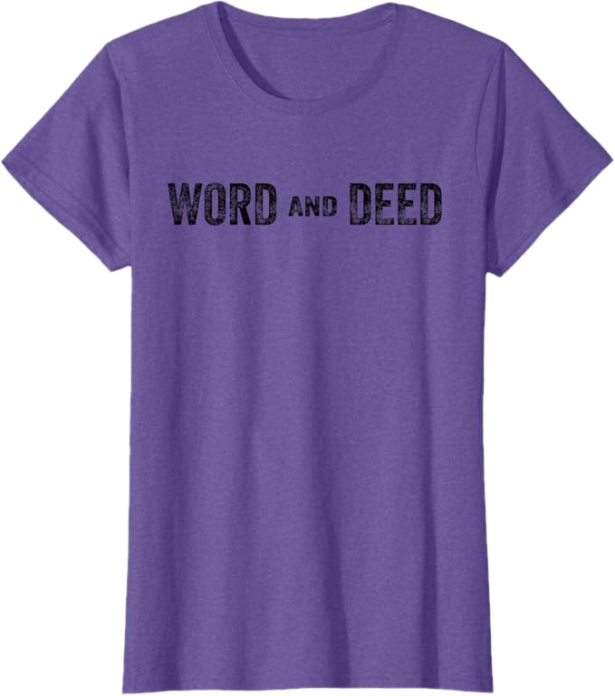 Purple Heather Women T-Shirt - Word and Deed