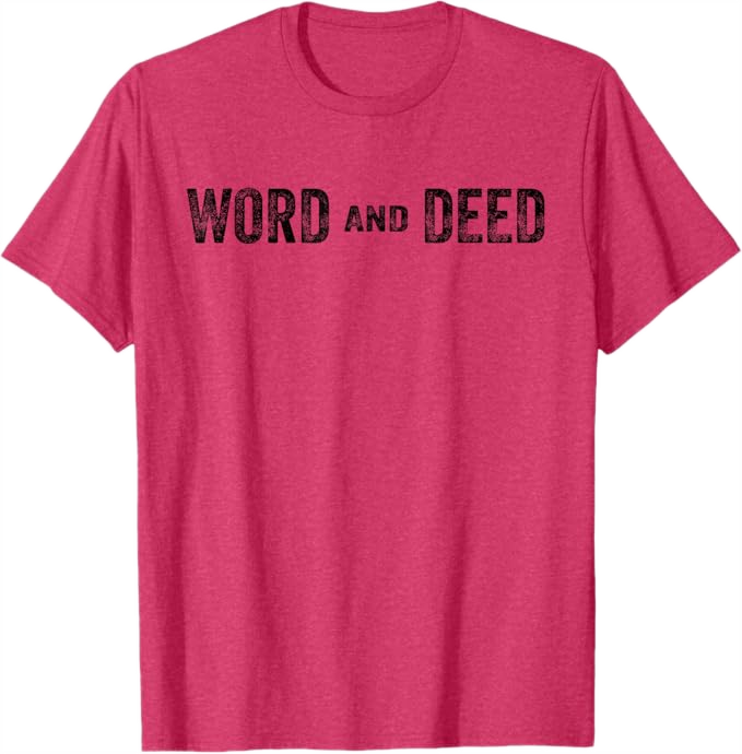 Red Heather Men T-Shirt - Word and Deed