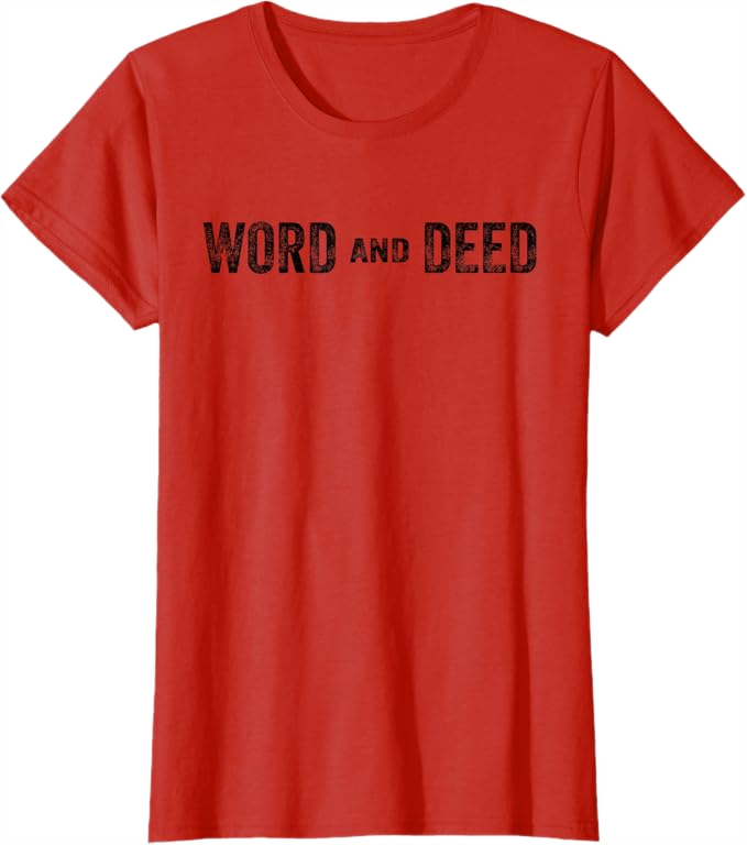 Red  Women T-Shirt - Word and Deed