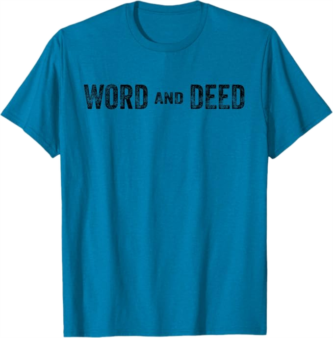 Sapphire Blue Men T-Shirt - Word and Deed