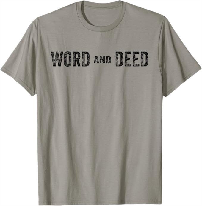 Slate Grey Men T-Shirt - Word and Deed