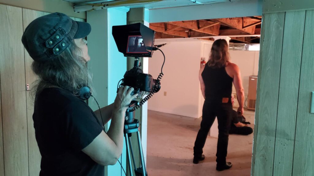 Tammy Thompson filming Word and Deed